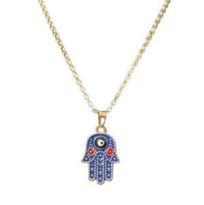 3 Pack Dainty Hamsa Necklace